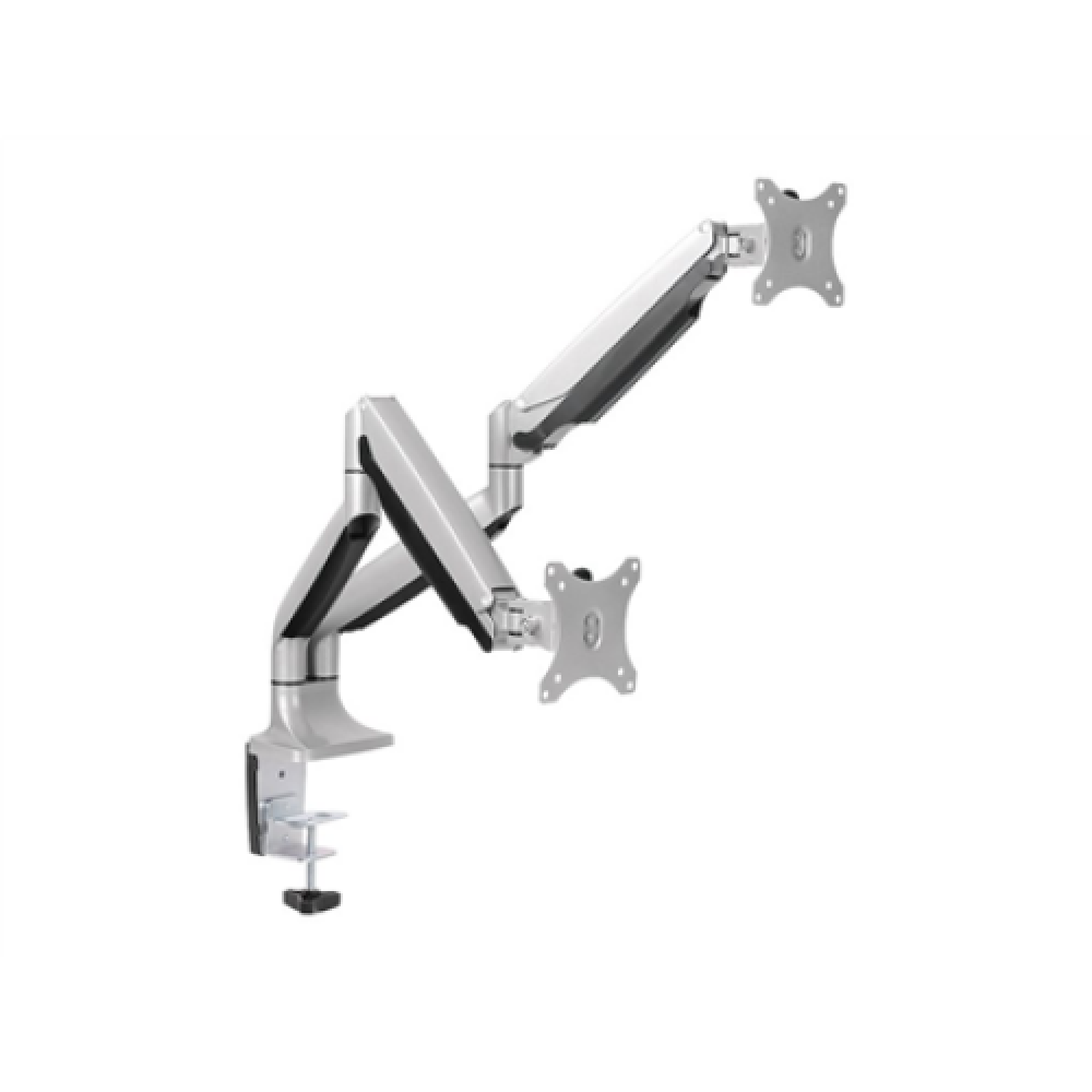 Logilink BP0043 Dual Monitor Desk mount, 13-32,gas spring, aluminum , Logilink