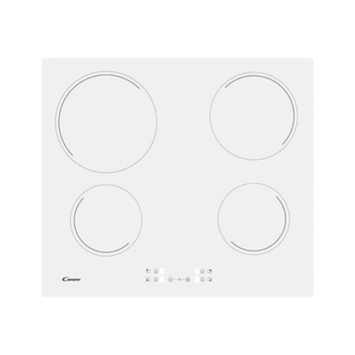 Candy , Hob , CH64CCW , Vitroceramic , Number of burners/cooking zones 4 , Touch , White