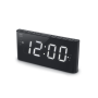 New-One , Alarm function , CR136 , Dual Alarm Clock Radio PLL , Black