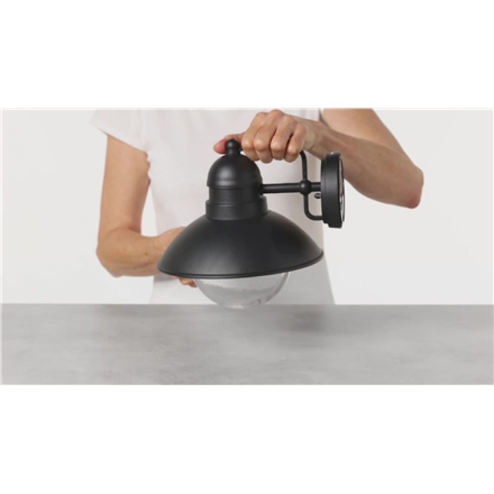 Outdoor wall lamp PHILIPS HOVERFLY, IP44 1xE27, max 60 W, 22.2x24.8x22.4cm