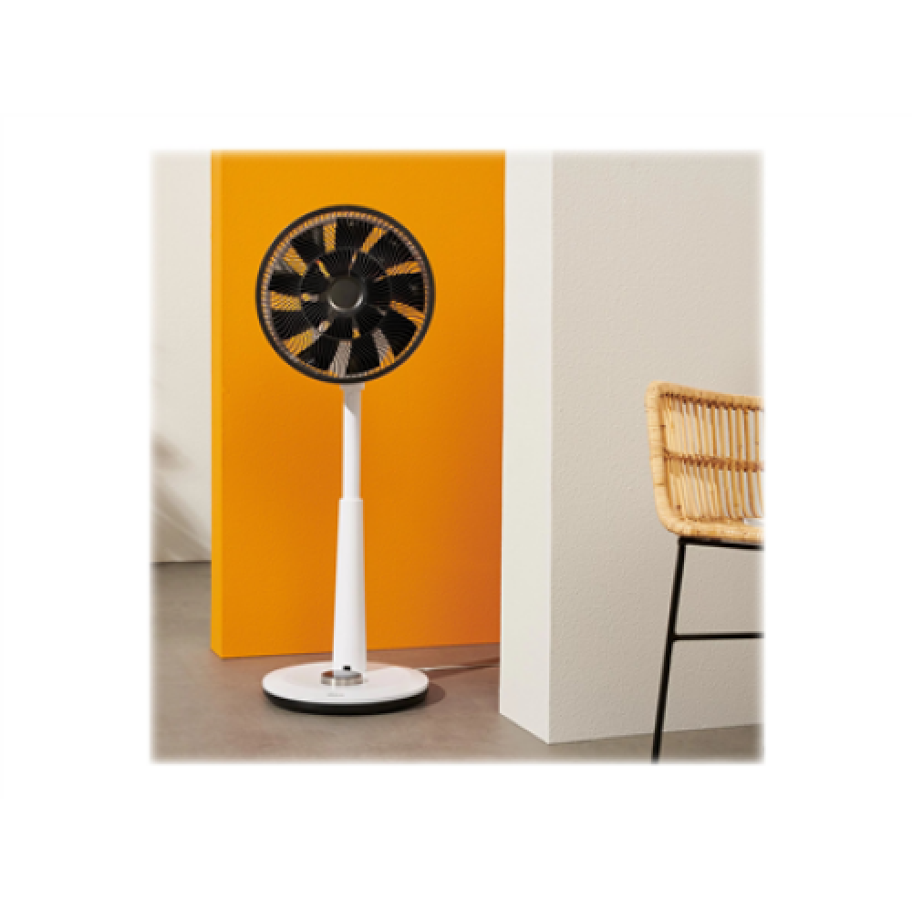 Duux , Fan , Whisper , Stand Fan , White , Diameter 34 cm , Number of speeds 26 , Oscillation , 2-22 W , Yes , Timer