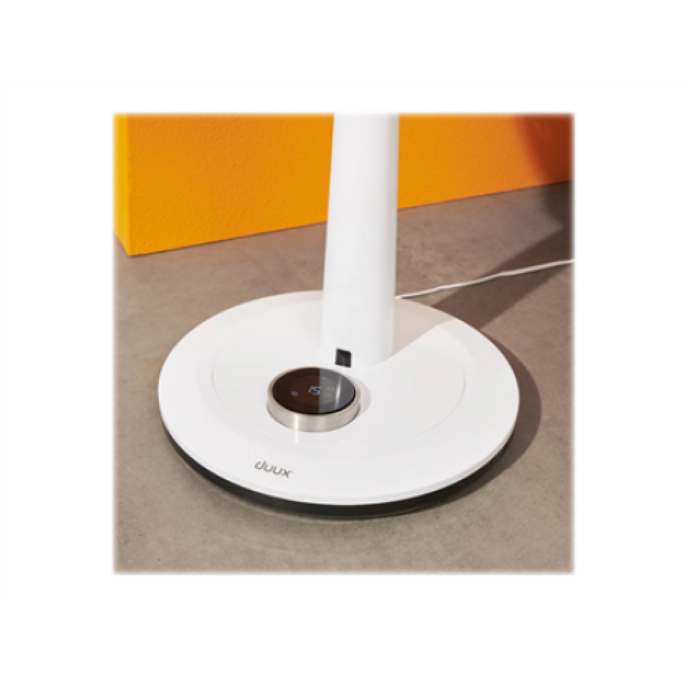 Duux , Fan , Whisper , Stand Fan , White , Diameter 34 cm , Number of speeds 26 , Oscillation , 2-22 W , Yes , Timer