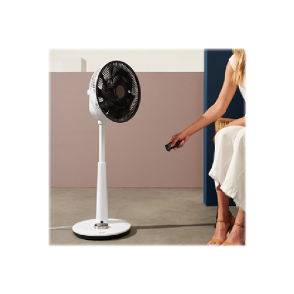 Duux , Fan , Whisper , Stand Fan , White , Diameter 34 cm , Number of speeds 26 , Oscillation , 2-22 W , Yes , Timer