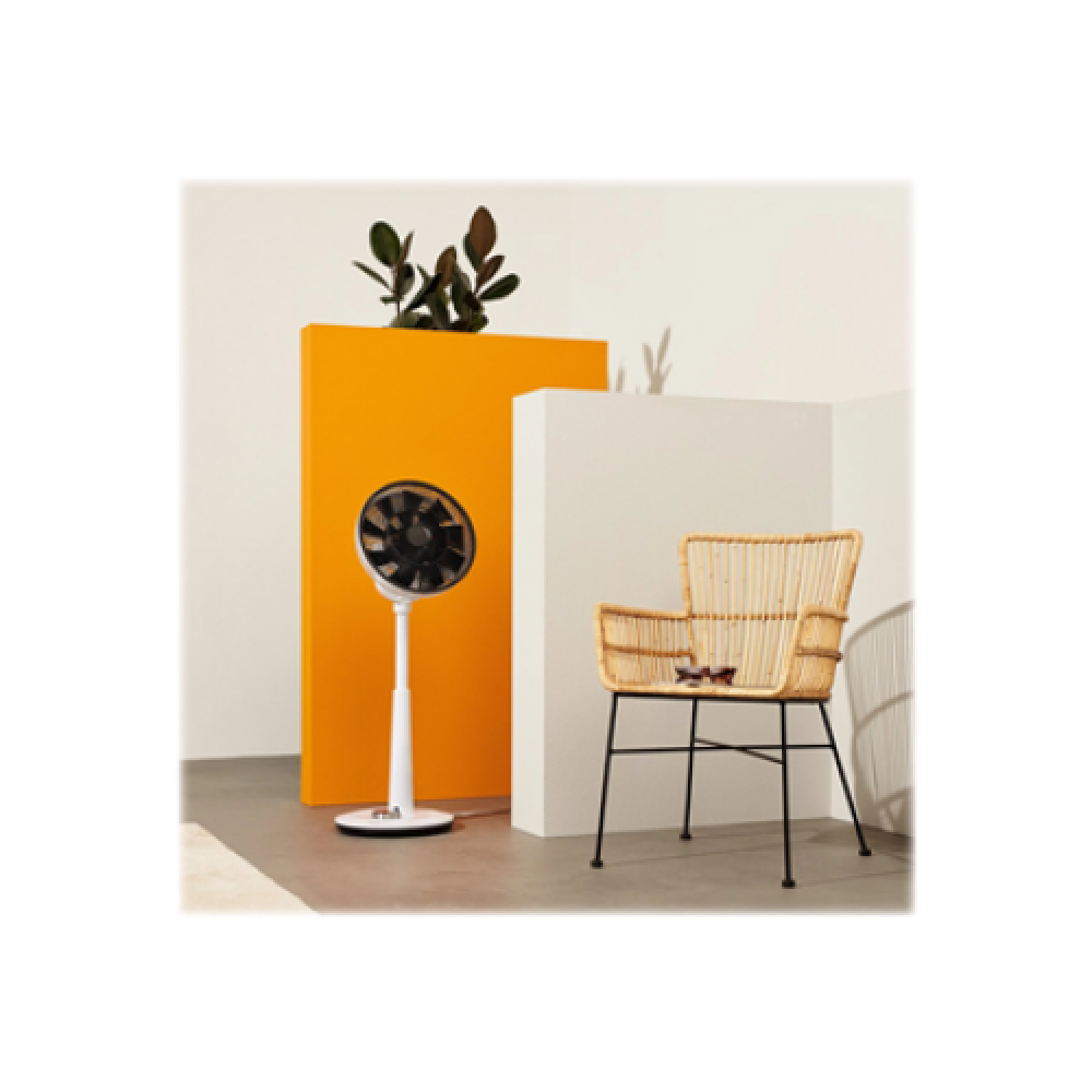 Duux , Fan , Whisper , Stand Fan , White , Diameter 34 cm , Number of speeds 26 , Oscillation , 2-22 W , Yes , Timer