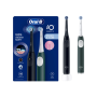 Oral-B Electric Toothbrush, Duo pack , iO2 Series , Rechargeable , For adults , Number of brush heads included 2 , Number of teeth brushing modes 3 , Night Black and Green Forest