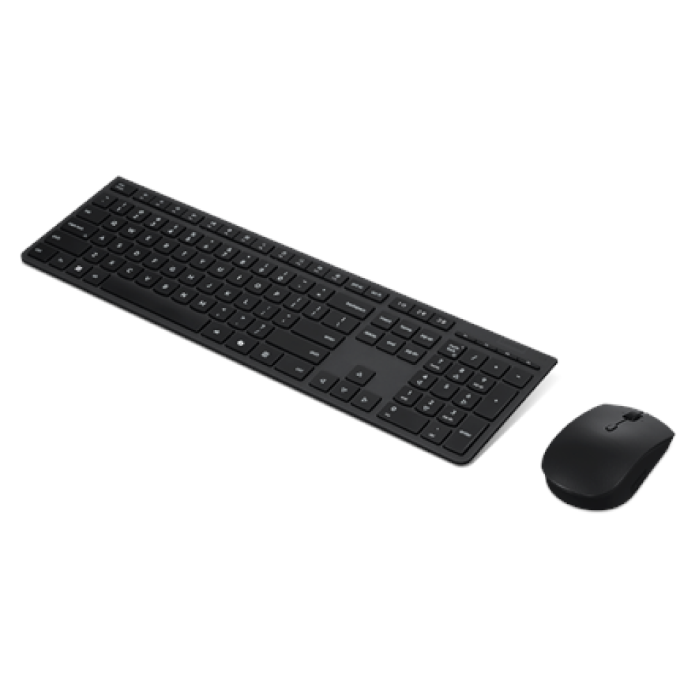 Lenovo Professional , Keyboard and Mouse Combo , Wireless , US Euro , Bluetooth , Black , 2.4 GHz