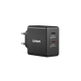 Lenovo Dual USB-C 65W GaN Charger , USB-C , 65 W , Charger