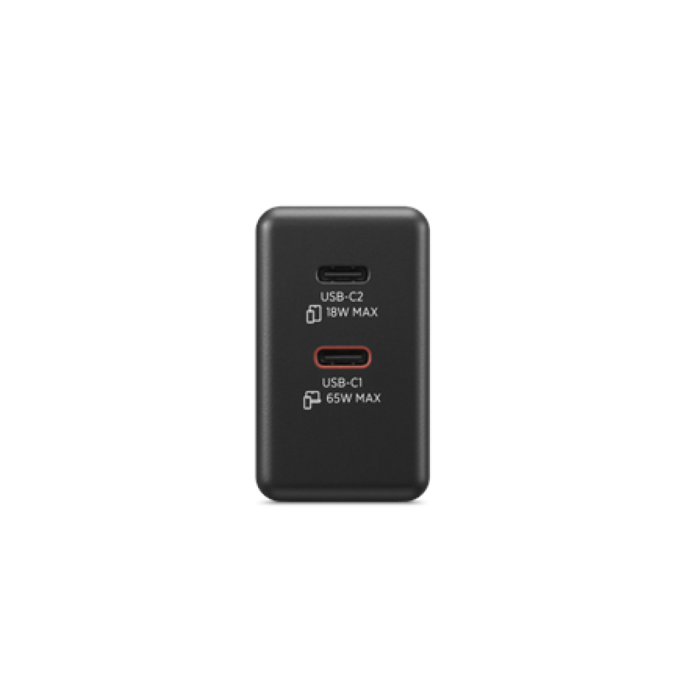 Lenovo Dual USB-C 65W GaN Charger , USB-C , 65 W , Charger