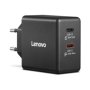 Lenovo Dual USB-C 65W GaN Charger , Charger , USB-C , 65 W