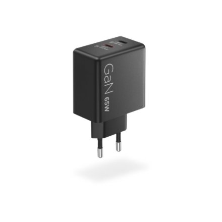 Lenovo Dual USB-C 65W GaN Charger , Charger , USB-C , 65 W
