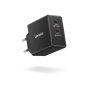 Lenovo Dual USB-C 65W GaN Charger , Charger , USB-C , 65 W