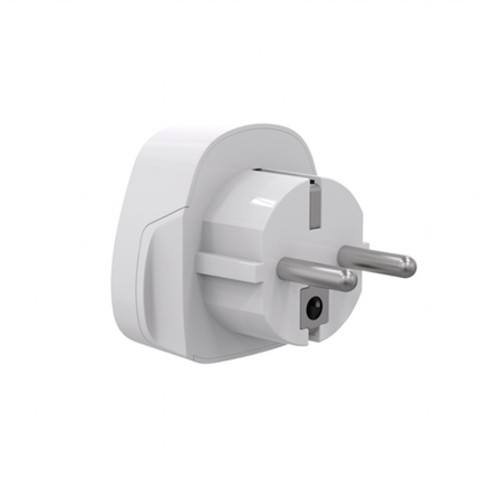 Gembird World to EU power adapter plug, 15 A , A-AC-EUMINTF , Travel adapter