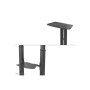 Neomounts Floor stand , PLASMA-M1950E TV trolley , Adjustable Height, Tilt , 60-100 , Maximum weight (capacity) 100 kg , Black