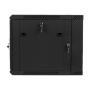 Lanberg , Rack cabinet 19 double-section wall-mount 9U/600x600 (flat pack) , WF02-6609-10B , Black