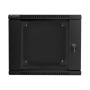 Lanberg , Rack cabinet 19 double-section wall-mount 9U/600x600 (flat pack) , WF02-6609-10B , Black