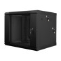 Lanberg , Rack cabinet 19 double-section wall-mount 9U/600x600 (flat pack) , WF02-6609-10B , Black
