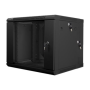 Lanberg , Rack cabinet 19 double-section wall-mount 9U/600x600 (flat pack) , WF02-6609-10B , Black
