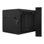 Lanberg , Rack cabinet 19 double-section wall-mount 9U/600x600 (flat pack) , WF02-6609-10B , Black
