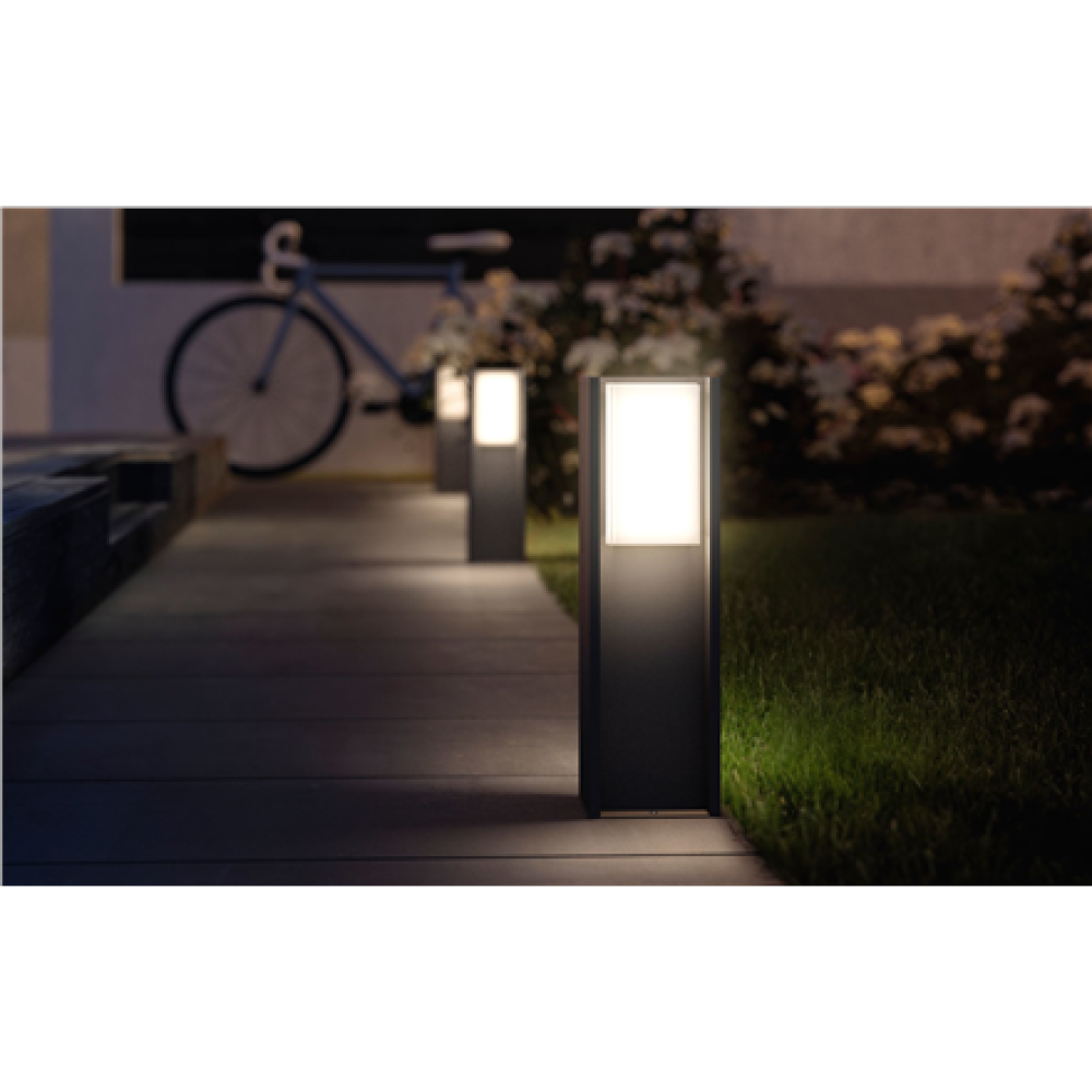 Philips Hue Turaco Outdoor Pedestal Lantern , E27 , 9 W , Warm white