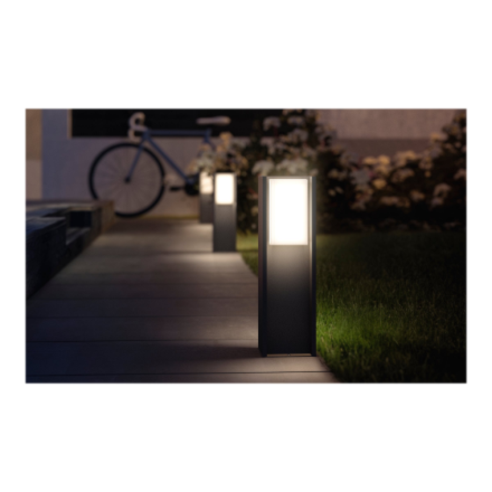 Philips Hue Turaco Outdoor Pedestal Lantern , E27 , 9 W , Warm white