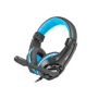 Genesis Gaming headset, 3.5 mm, Wildcat, Black/Blue, Built-in microphone
