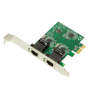 Logilink PC0075, 2-port Gigabit PCI Express network card , Logilink , 2 x Gigabit Lan (RJ 45) , PCIe