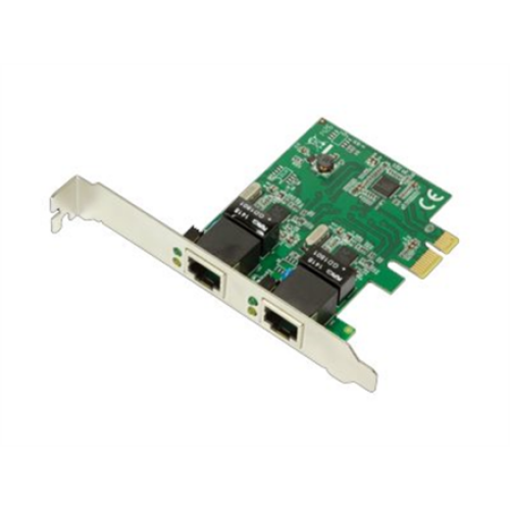 Logilink PC0075, 2-port Gigabit PCI Express network card , Logilink , 2 x Gigabit Lan (RJ 45) , PCIe