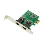 Logilink PC0075, 2-port Gigabit PCI Express network card , Logilink , 2 x Gigabit Lan (RJ 45) , PCIe