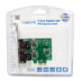 Logilink PC0075, 2-port Gigabit PCI Express network card , Logilink , 2 x Gigabit Lan (RJ 45) , PCIe