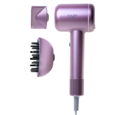Adler Hair Dryer , AD 2270p SUPERSPEED , 1600 W , Number of temperature settings 3 , Ionic function , Diffuser nozzle , Purple