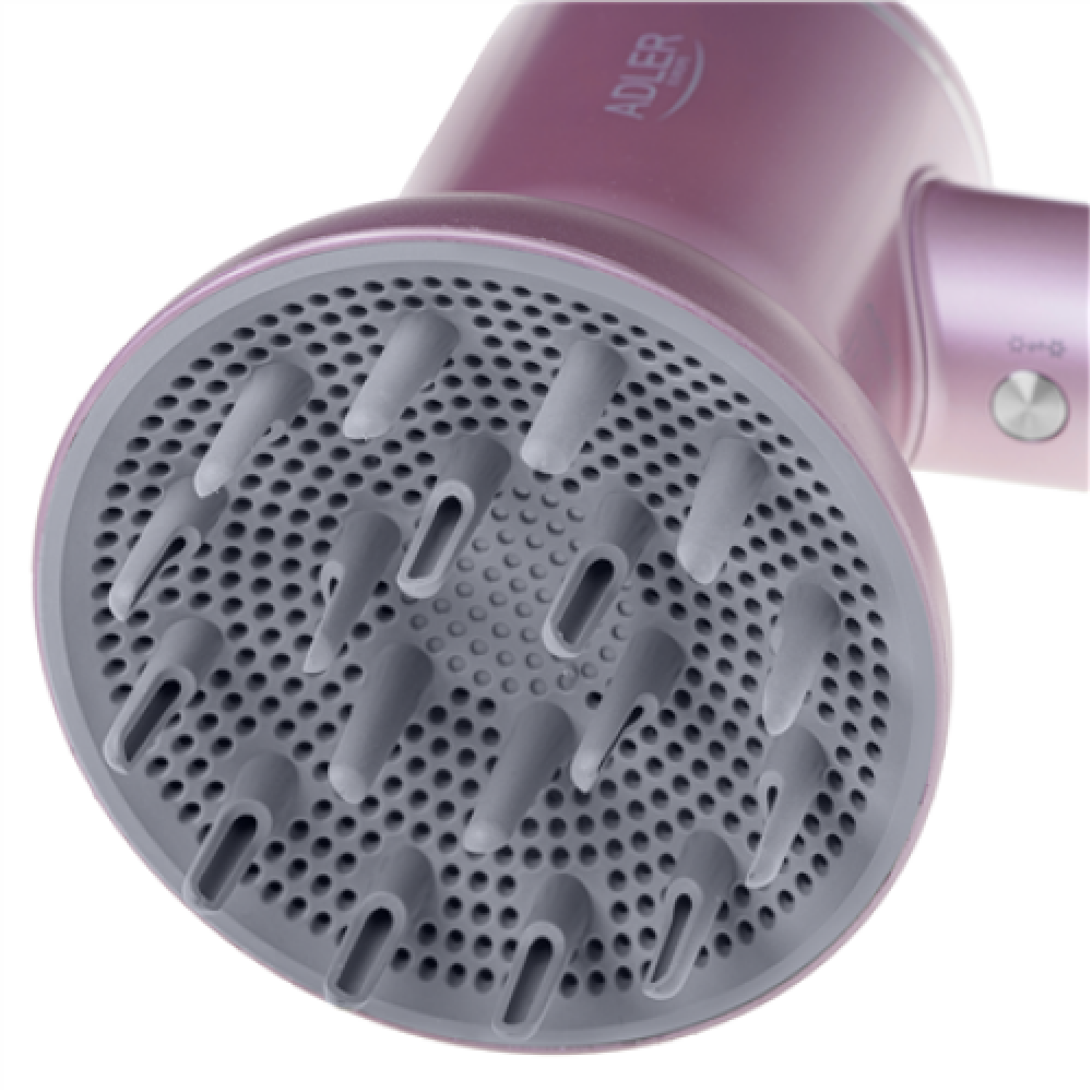 Adler Hair Dryer , AD 2270p SUPERSPEED , 1600 W , Number of temperature settings 3 , Ionic function , Diffuser nozzle , Pink