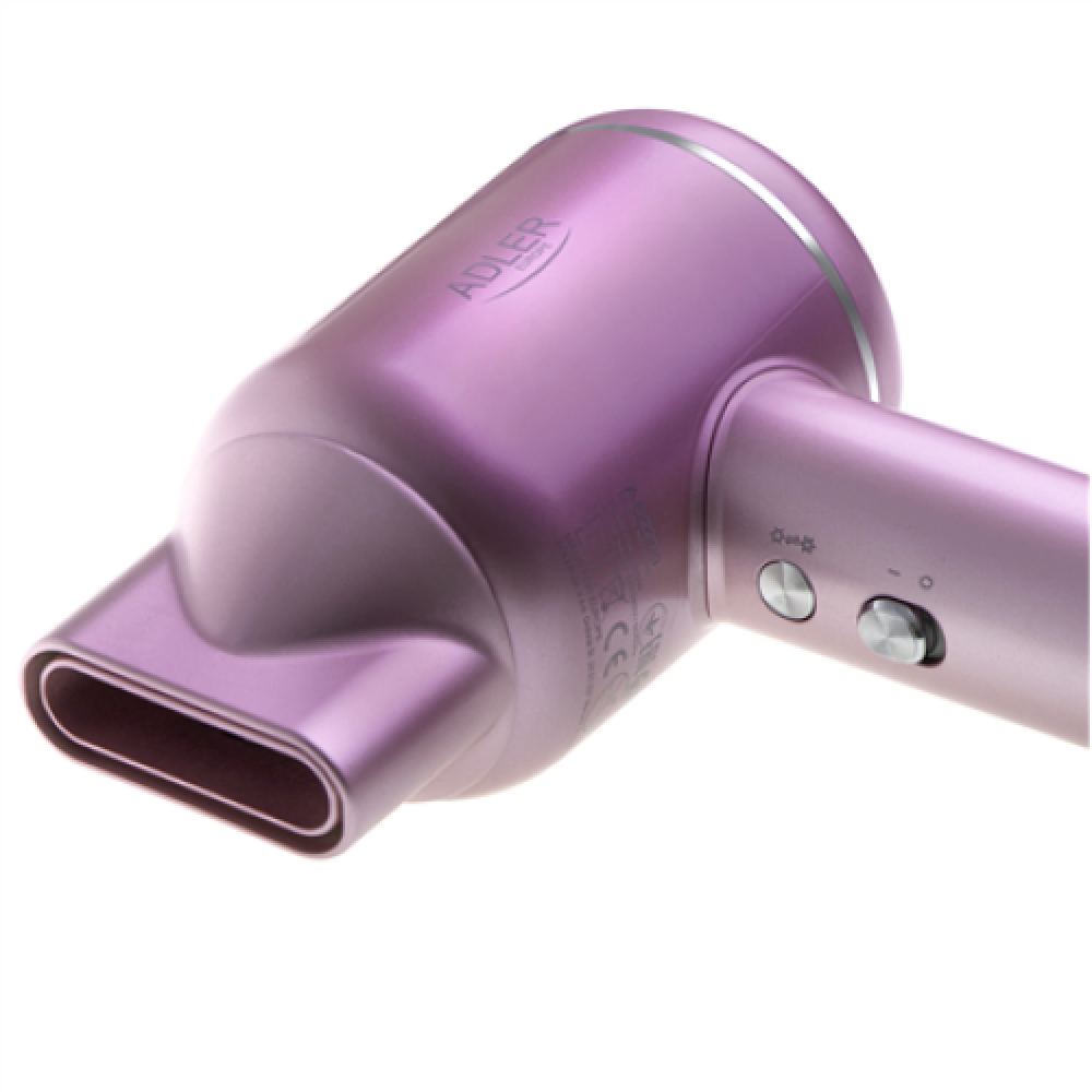 Adler Hair Dryer , AD 2270p SUPERSPEED , 1600 W , Number of temperature settings 3 , Ionic function , Diffuser nozzle , Pink