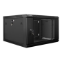 Lanberg Rack cabinet 19 wall-mount 6U/600x600 (flat pack) V2, black , Lanberg