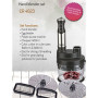 Camry , Blender , CR 4623 , Hand Blender , 1600 W , Number of speeds Variable , Turbo mode , Chopper , Ice crushing , Black