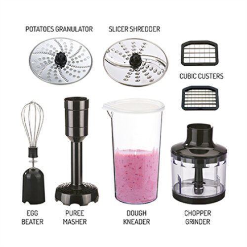 Camry , Blender , CR 4623 , Hand Blender , 1600 W , Number of speeds Variable , Turbo mode , Chopper , Ice crushing , Black
