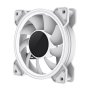 Gamemax Case Fan , DUAL RING INFINITY WH , White