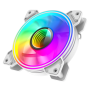 Gamemax Case Fan , DUAL RING INFINITY WH , White