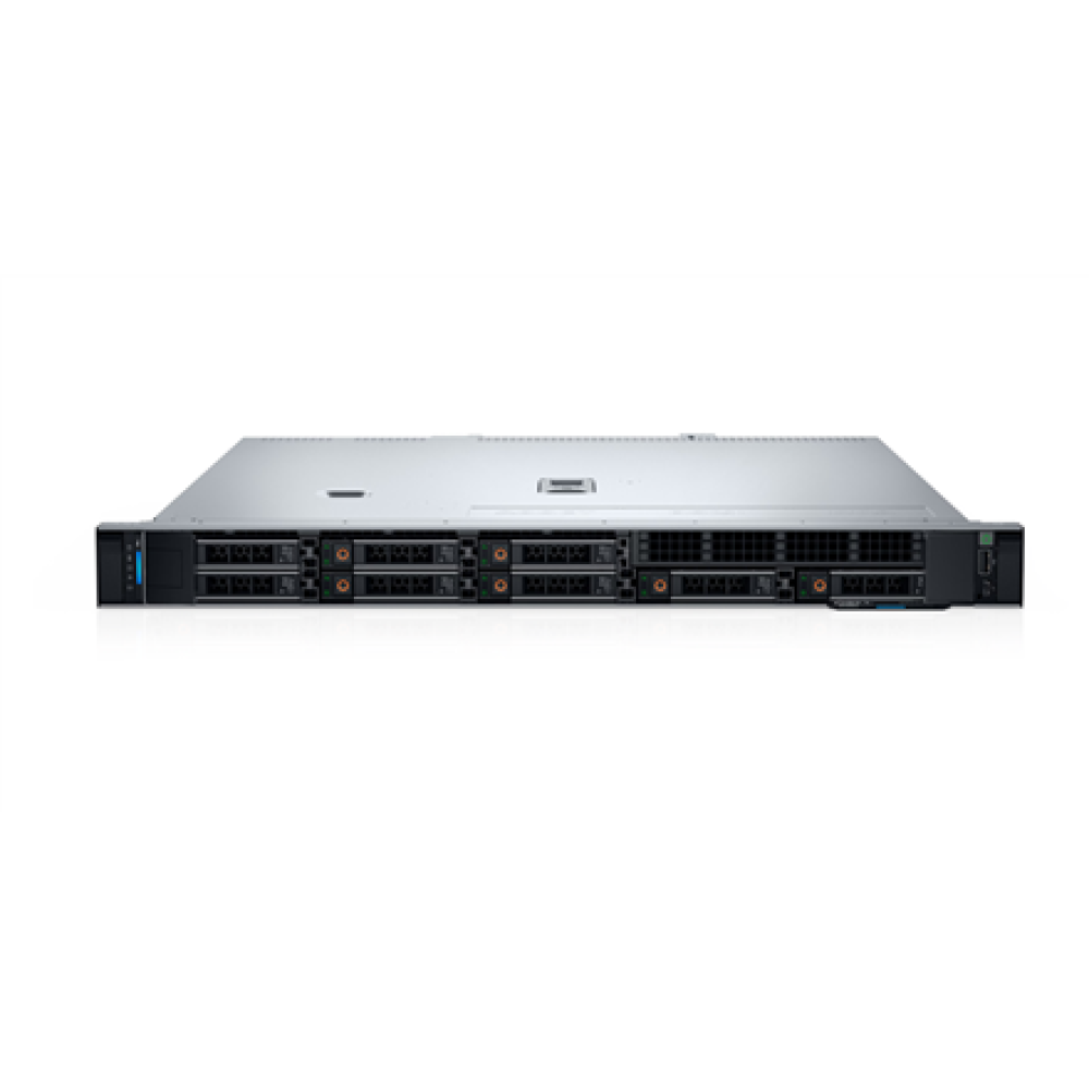 Dell PowerEdge , R360 , Rack (1U) , Intel Xeon 6 , 1 , 6315P , 4 , 4 , 2.8 GHz , 1x32GB/1x480GB , Up to 8 x 2.5 , PERC H355 , iDRAC9 Enterprise , Power supply 2x700 W , ReadyRails Sliding Rails , No OS , Warranty Basic NBD, 36 month(s)
