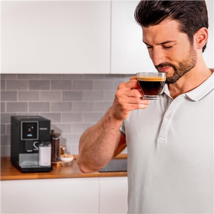 Cecotec Coffee Maker , Cremmaet Compactccino Connected , Pump pressure 19 bar , Built-in milk frother , Super-automatic , Black