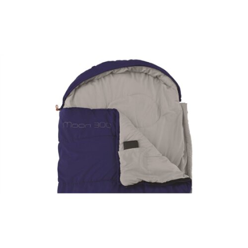 Easy Camp , Camp Moon 300 L , Sleeping Bag , 220 x 80 cm , 2 way open - auto lock, L-shape , Deep Blue