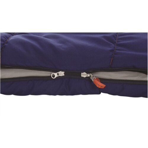 Easy Camp , Camp Moon 300 L , Sleeping Bag , 220 x 80 cm , 2 way open - auto lock, L-shape , Deep Blue
