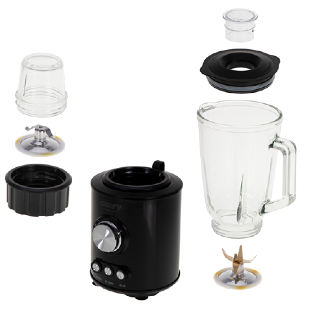 Camry Blender , CR 4088 , Tabletop , 1800 W , Jar material Glass , Jar capacity 1.5 L , Ice crushing , Piano Black