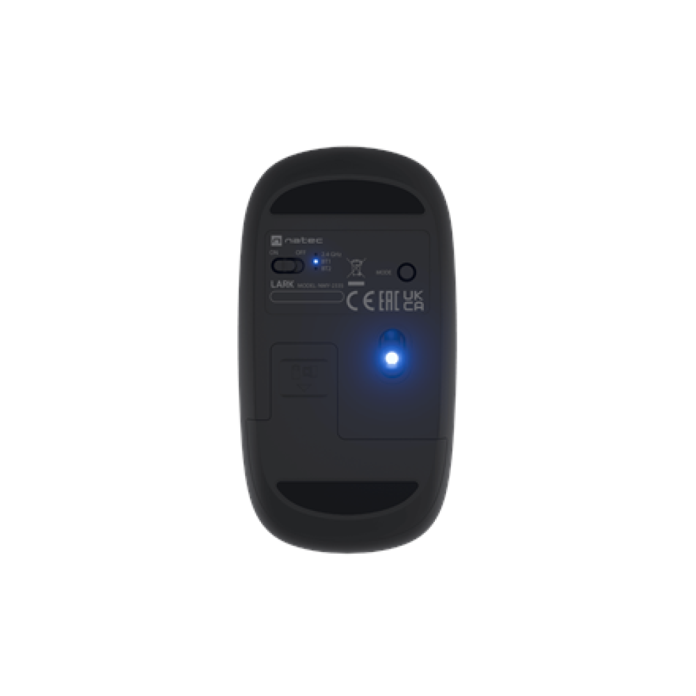 Natec Mouse , Lark , Wireless , 2.4 GHz, Bluetooth , Anthracite