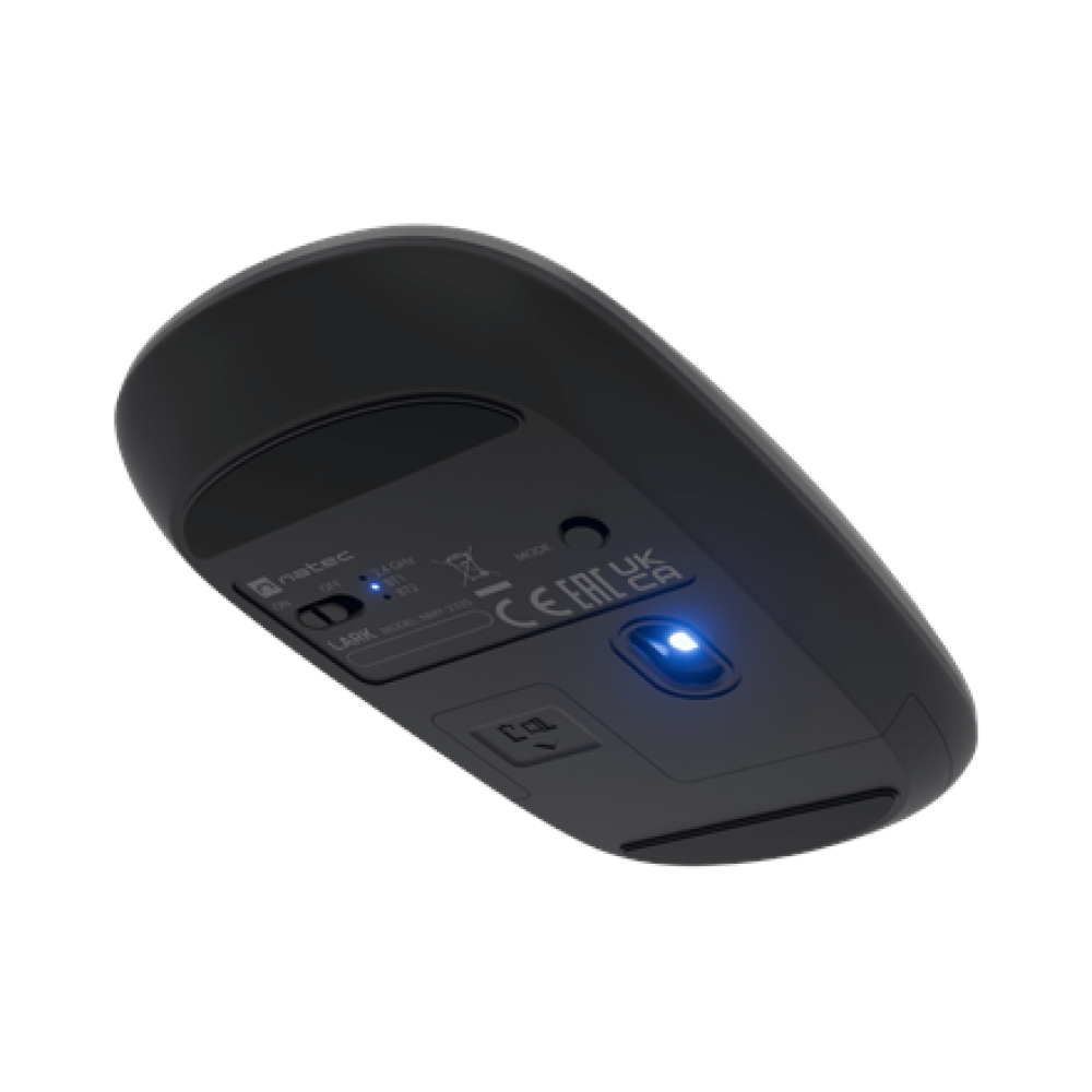 Natec Mouse , Lark , Wireless , 2.4 GHz, Bluetooth , Anthracite