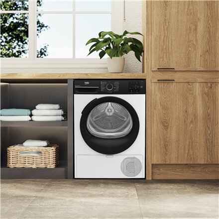 BEKO Dryer Machine , BM3T37249WBB , Energy efficiency class C , Front loading , 7 kg , Digital , Depth 54.5 cm , White