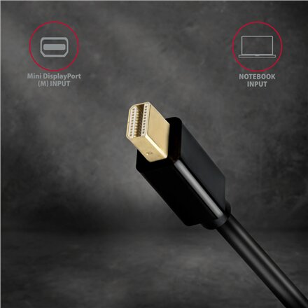 AXAGON Mini DP to HDMI adapter, 4K/30Hz , RVDM-HI14N