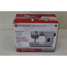 SALE OUT. Singer M1005 Sewing Machine, White , Singer , Sewing Machine , M1005 , Number of stitches 11 , Number of buttonholes 1 , White , DAMAGED PACKAGING, USED, REFURBISHED, SCRATCHED