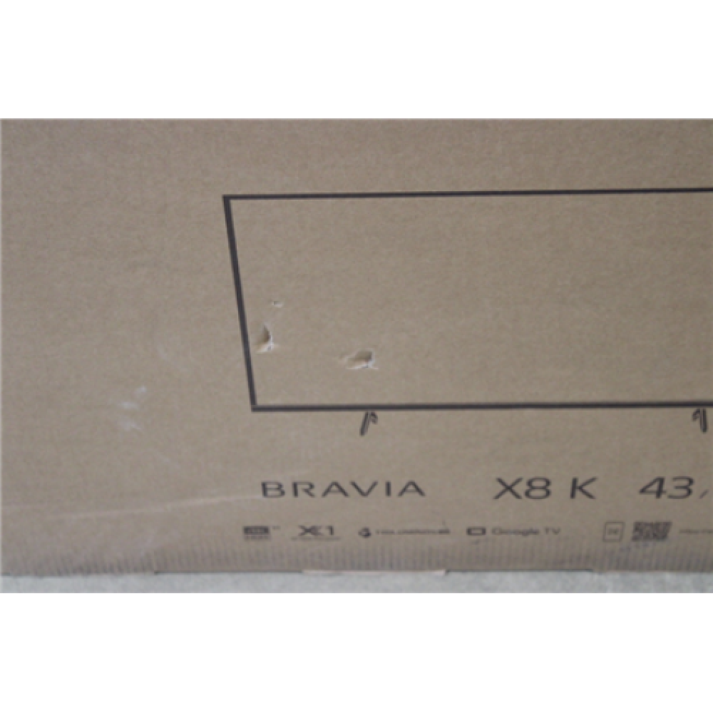 SALE OUT. Sony KD43X80K 43 (108cm) 4K Ultra HD Smart Google LED TV Sony TV KD43X80KPAEP 43 (108 cm), Smart TV, Android, 4K UHD, 3840 x 2160, Wi-Fi, DVB-T/T2, Black, DAMAGED PACKAGING,UNPACKED