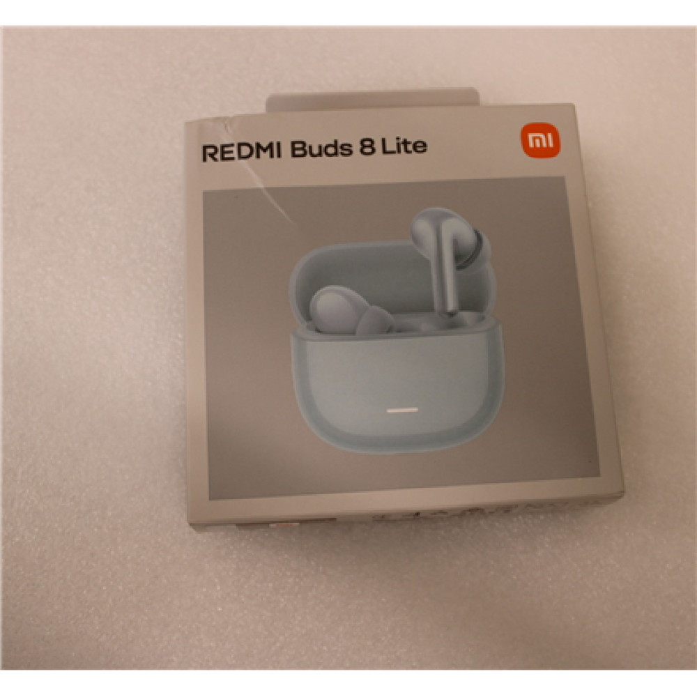 SALE OUT. Xiaomi Earbuds , Redmi Buds 8 Lite , Bluetooth , In-ear , Microphone , Blue , Noise canceling , DAMAGED PACKAGING , Wireless