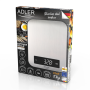 Adler , Kitchen scale , AD 3174 , Maximum weight (capacity) 10 kg , Graduation 1 g , Display type LED , Inox